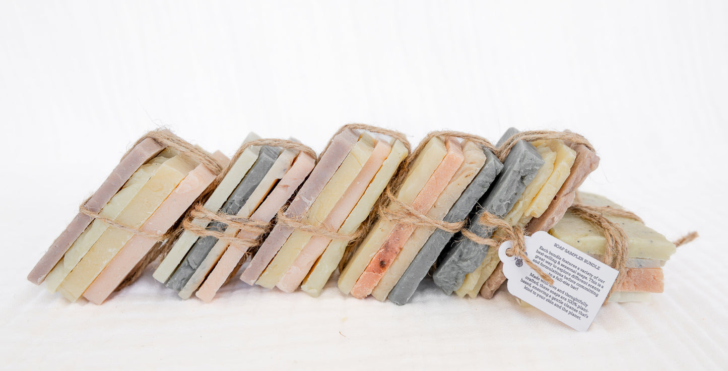 Soap Sampler Bundle, Variety Mix of Natural Soap