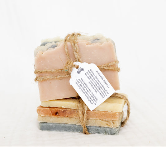Soap Sampler Bundle, Variety Mix of Natural Soap