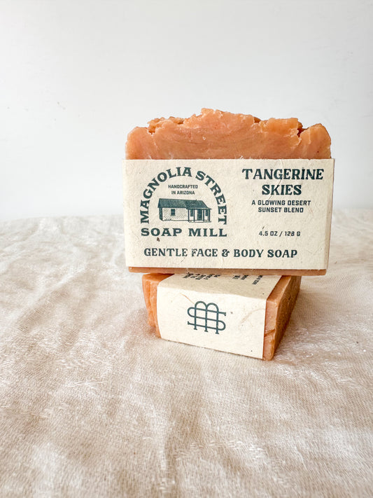 Tangerine Skies Natural Bar Soap (Sold out for the season-returning Spring 2027)