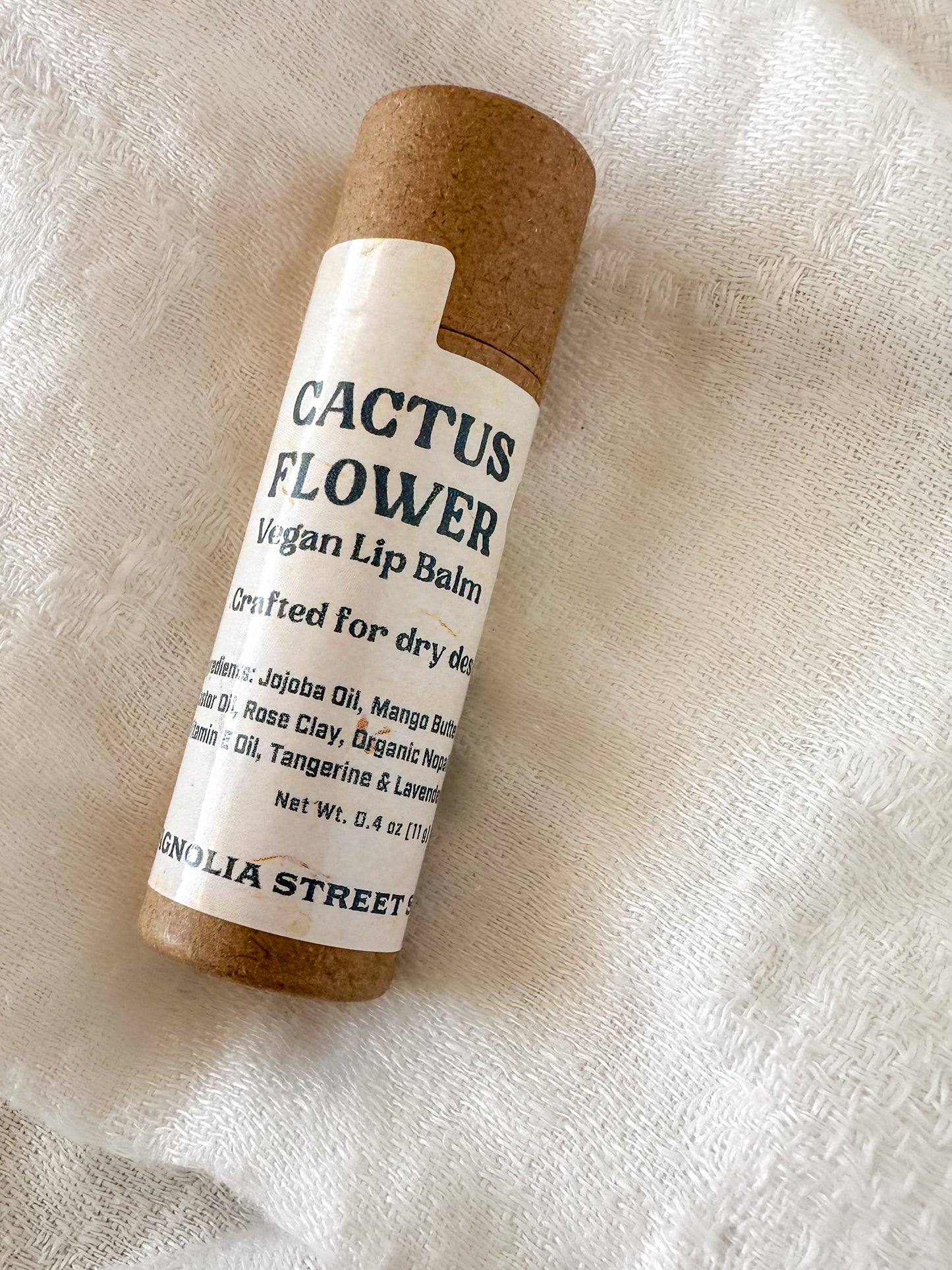 succulent lip balm Cactus Flower Natural Vegan Lip Balm